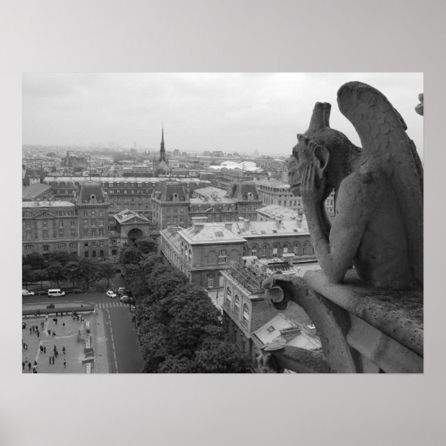 Affiches Notre Dame Gargoyle 2 (Devant)