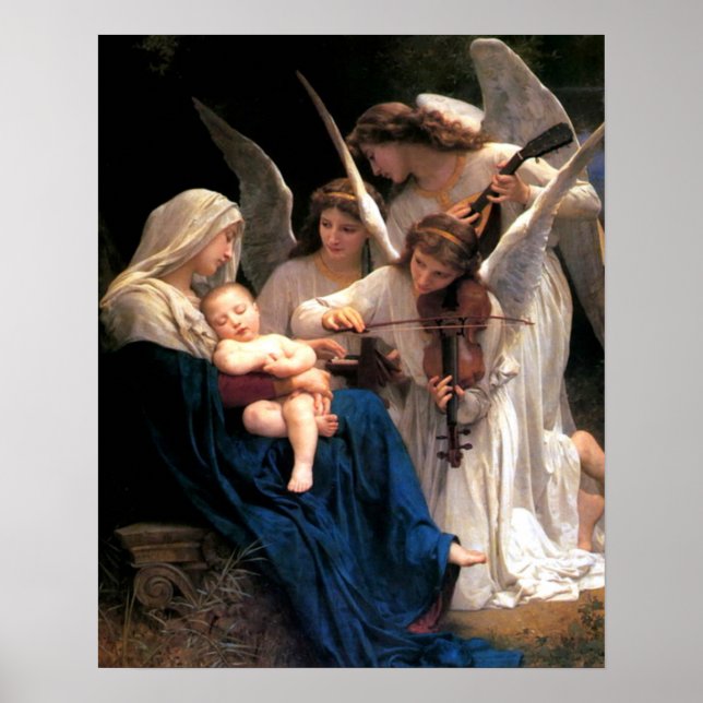 Affiches Notre-Dame Vierge Marie Chanson des anges Imprimer (Devant)