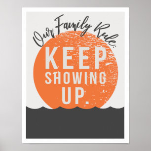 Affiches Notre règle familiale 11"x14" Art Imprimer