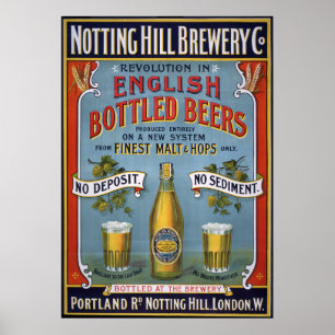 Affiches Notting Hill Brewery Co, 1899