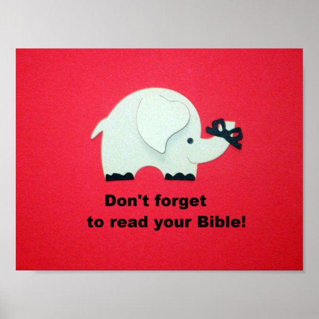 Affiches N'oubliez pas de lire votre Bible ! (Devant)