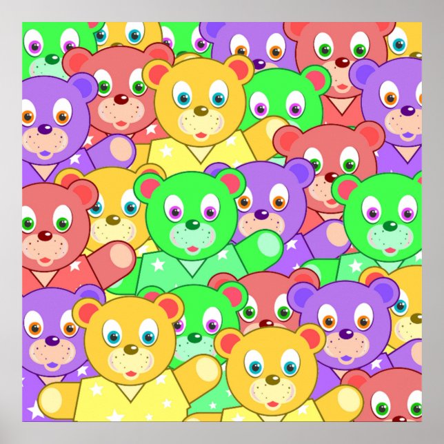 AFFICHES NOUNOURS COLORÉS (Devant)