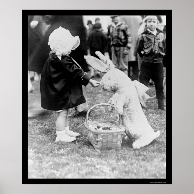 Affiches Nourrir les lapins de Pâques 1929 (Devant)