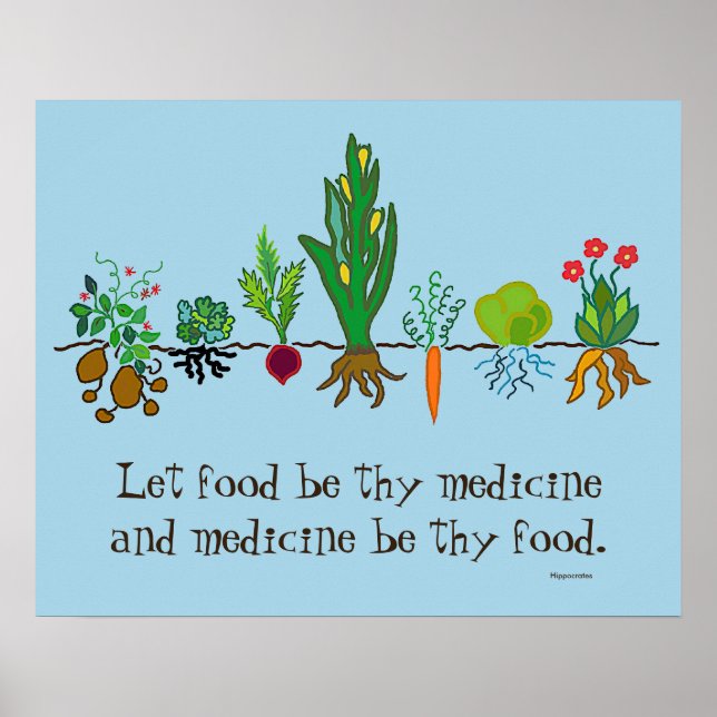 Affiches nourriture comme médicament (Devant)