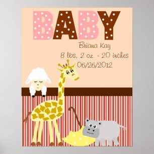 Affiches Nourriture personnalisée Animaux en peluche Nouvea