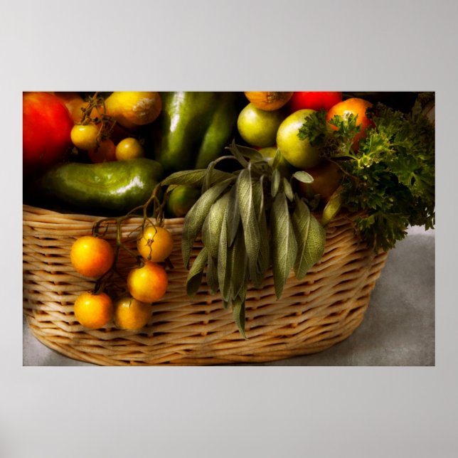 Affiches Nourriture - Veggie - Conseils sur les dimensions (Devant)