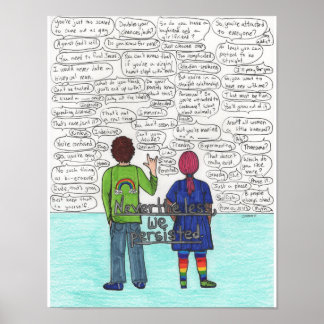 Affiches Nous avons persisté (Bisexuel) 11x14