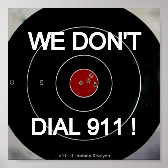 AFFICHES NOUS NE COMPOSONS PAS LA CIBLE 911 (Devant)