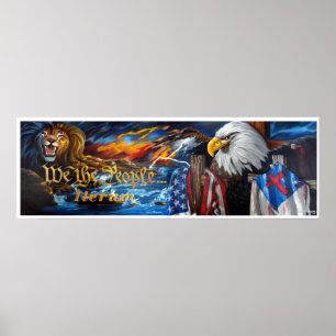 Affiches nous peinture d'iterum de personnes la pleine