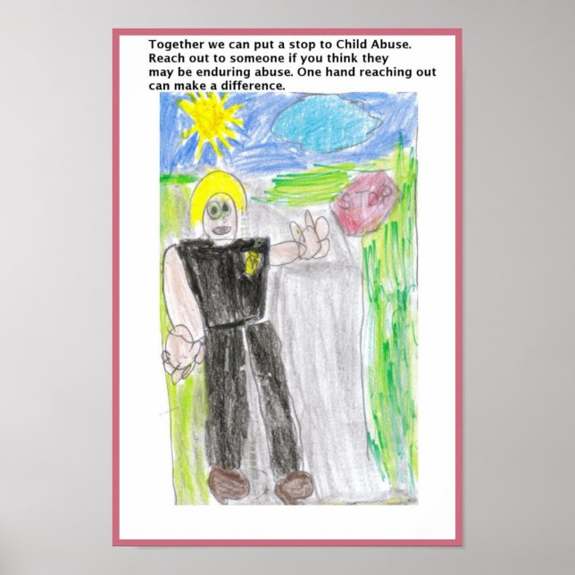 Affiches Nous pouvons arrêter l'affiche sur la maltraitance (Devant)