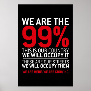 Affiches Nous sommes les 99% - 99% occupy wall street