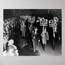 Nous voulons de la bière ! Manifestation contre la
