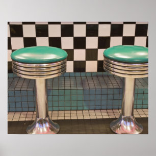 Affiches Nouveau-Mexique, Albuquerque. Le 66 Diner le long