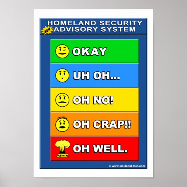 Affiches Nouveau système d'alerte de sécurité intérieure -  (Devant)