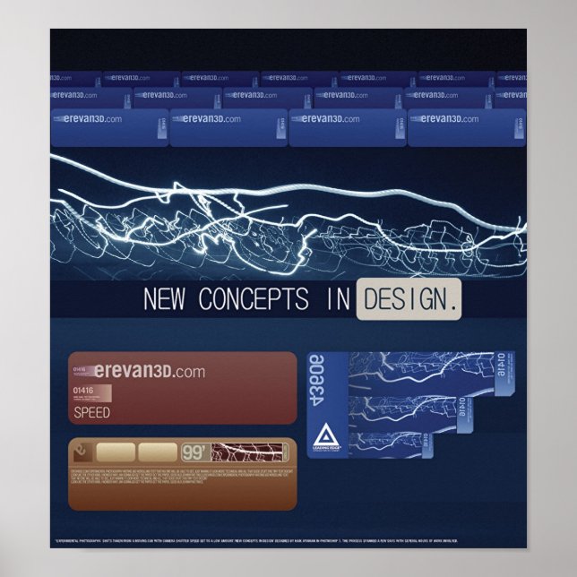 Affiches Nouveaux concepts dans la conception (Devant)