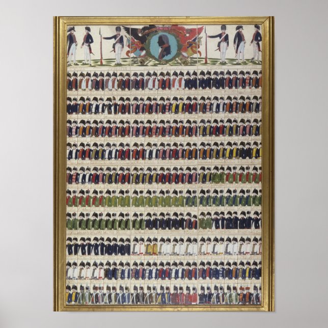 Affiches Nouveaux modèles uniformes pour le Royal Prussian (Devant)