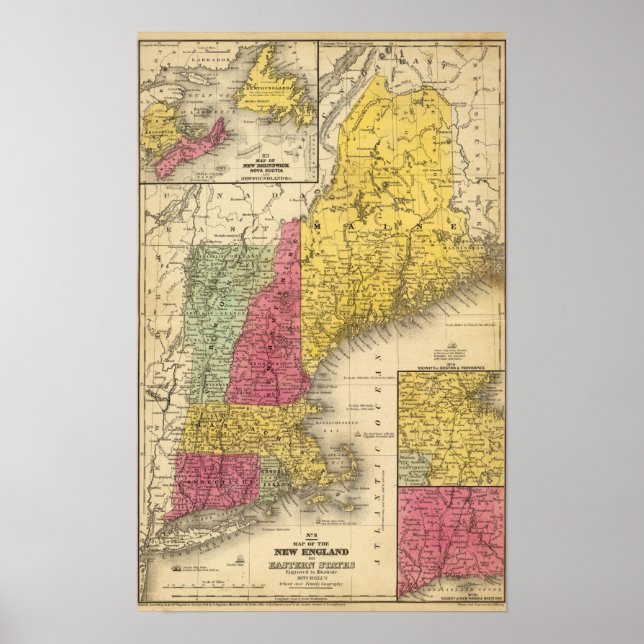Affiches Nouvelle-Angleterre 3 (Devant)
