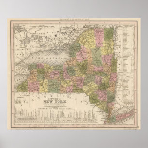 Affiches Nouvelle carte de New York