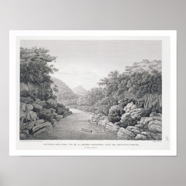 Affiches Nouvelle-Hollande : Vue sur la rivière Waragamba d (Devant)