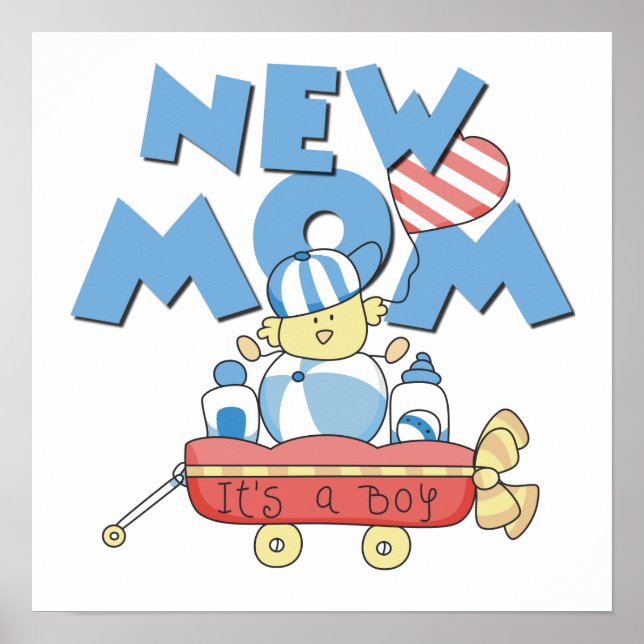 Affiches Nouvelle maman C'est un petit cadeau (Devant)