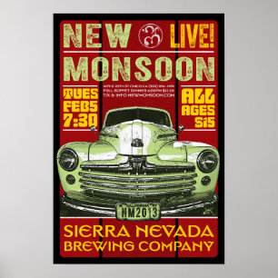 Affiches Nouvelle sierra Nevada de mousson brassant