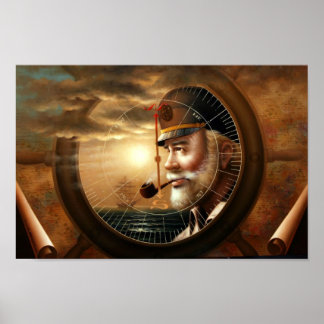 Affiches NOUVELLES et carte Capitaine(Capitaine de mer)