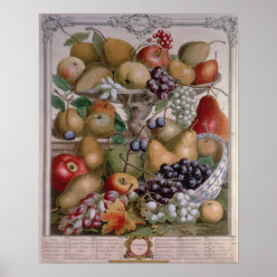 Affiches Novembre 'Douze mois de fruits'