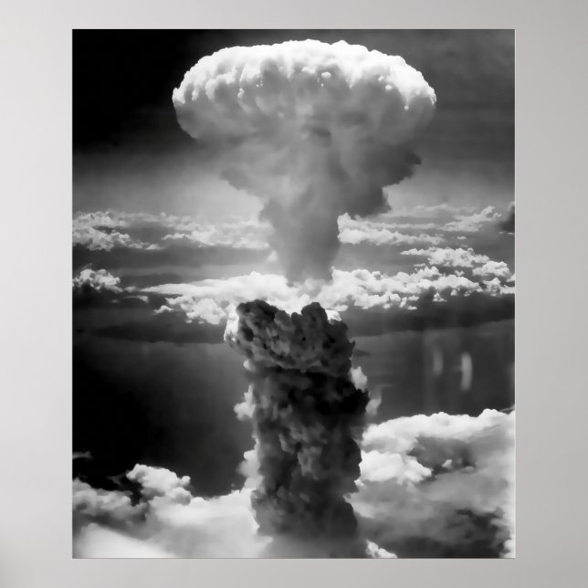 Affiches NUAGE DE CHAMPIGNON sur HIROSHIMA 1945 (Devant)