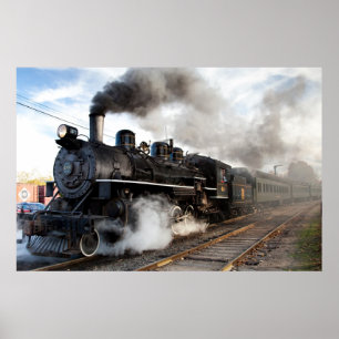 Affiches Nuage de copie de train de fumée
