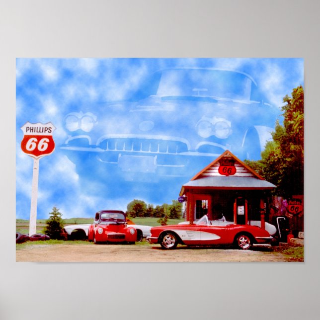 Affiches Nuages de corvette (Devant)