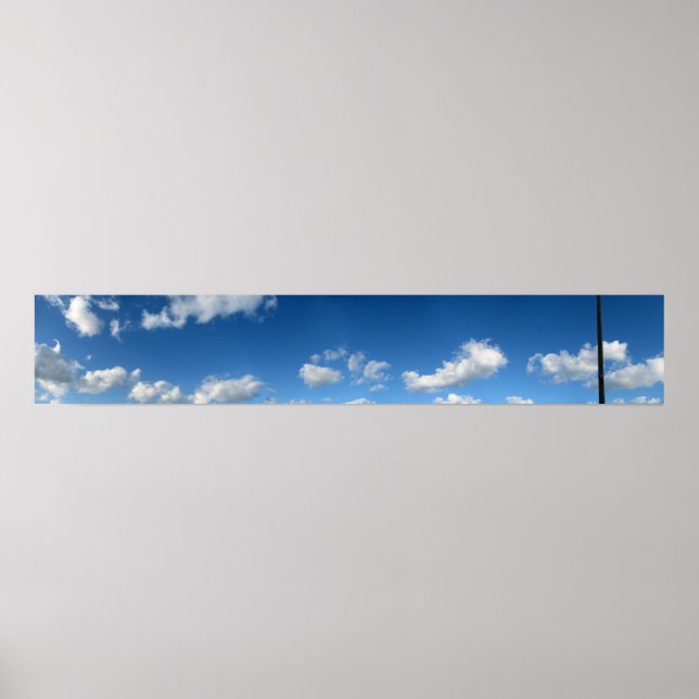 Affiches Nuages de plage panoramiques (Devant)