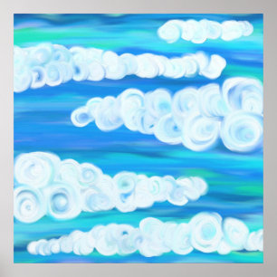 Affiches Nuages tourbillonnant