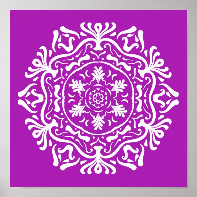Affiches Nudibranche Mandala (Devant)
