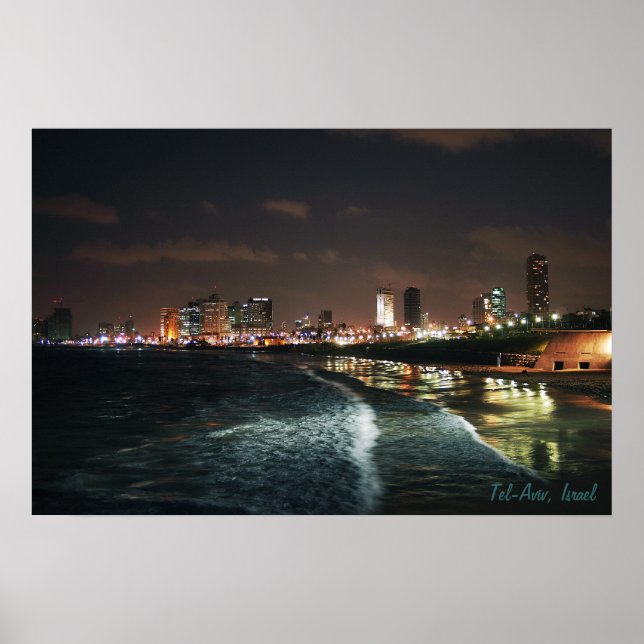 Affiches Nuit à Tel Aviv (Devant)