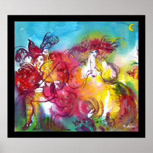 Affiches NUIT DU CARNAVAL / Mascarade vénitienne, Musique d