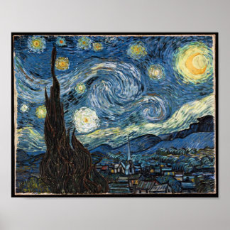 Affiches Nuit étoilée par Vincent Van Gogh