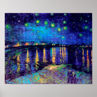 Affiches Nuit étoilée sur le Rhône Van Gogh Art