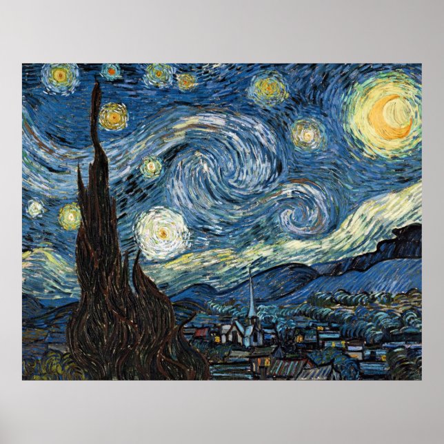 Affiches Nuit Van Gogh Starry (Devant)