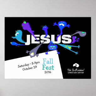 Affiches Nuits Jésus effrayantes