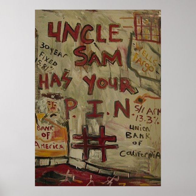 AFFICHES NUMÉRO DE CODE CONFIDENTIEL ONCLE SAM (Devant)