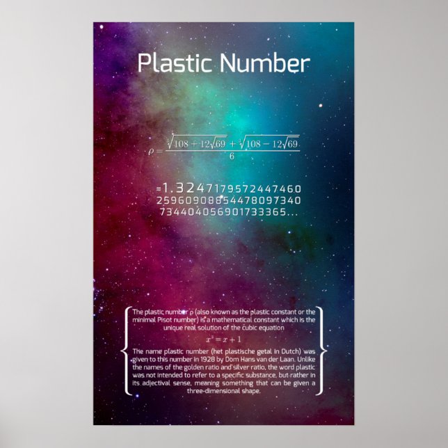 Affiches Numéro plastique (Devant)