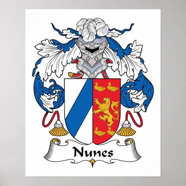 Affiches Nunes Family Crest (Devant)