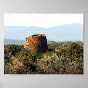Affiches Nuraghe, Sardaigne