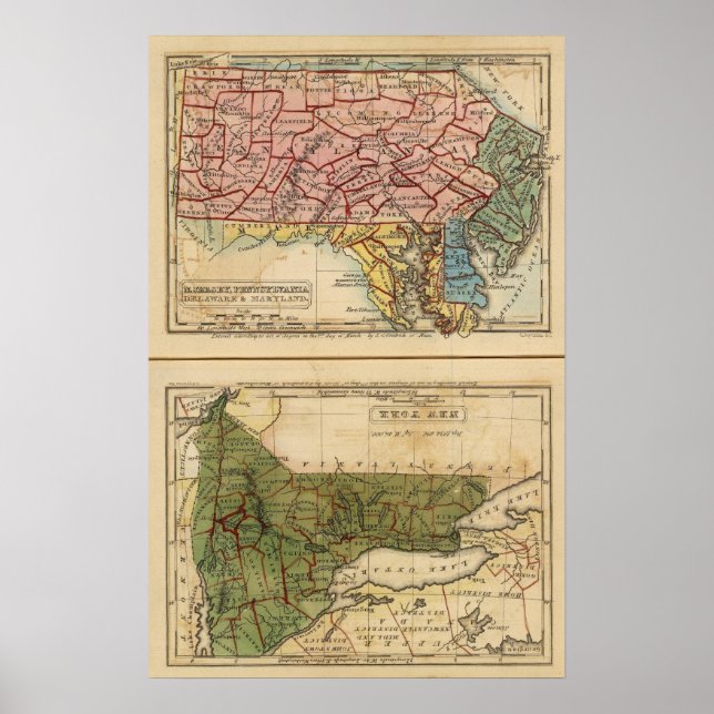 Affiches NY, NJ, Pa, Del, Md (Devant)