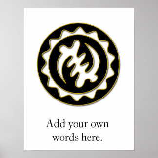 Affiches Nyame Ye Ohene | Dieu est le symbole du roi