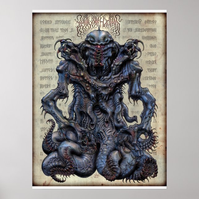 Affiches Nyarlathotep non orné 18x24 (Devant)