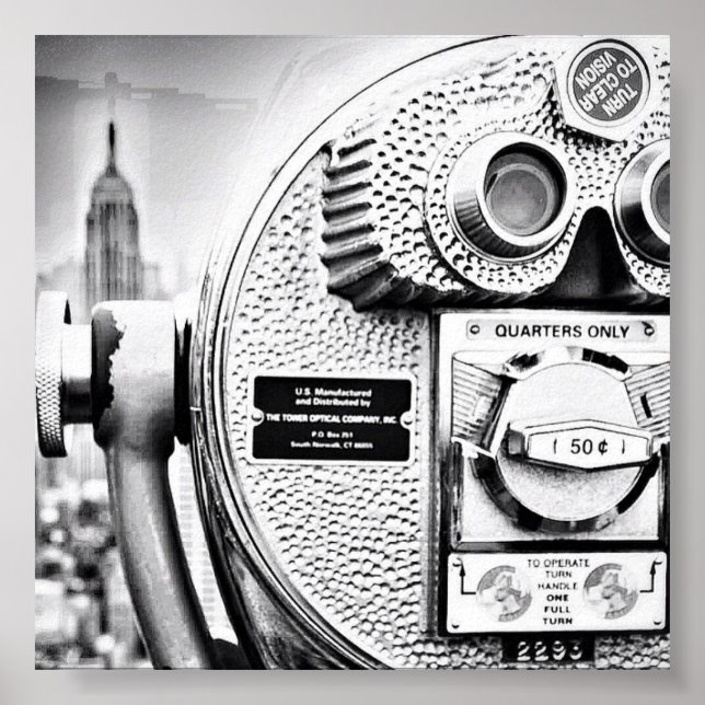 Affiches nyc 24" x 24", papier d'affiche de valeur (Matte) (Devant)