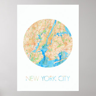 Affiches NYC en aquarelle