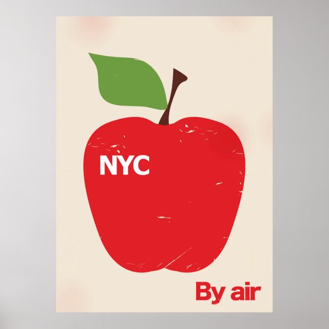 Affiches NYC par avion (Devant)