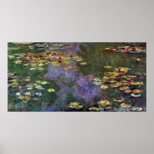 Affiches Nymphéas par Claude Monet, Art de la Nature Vintag